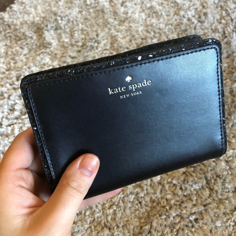 Black Sparkly Kate Spade Wallet NWOT